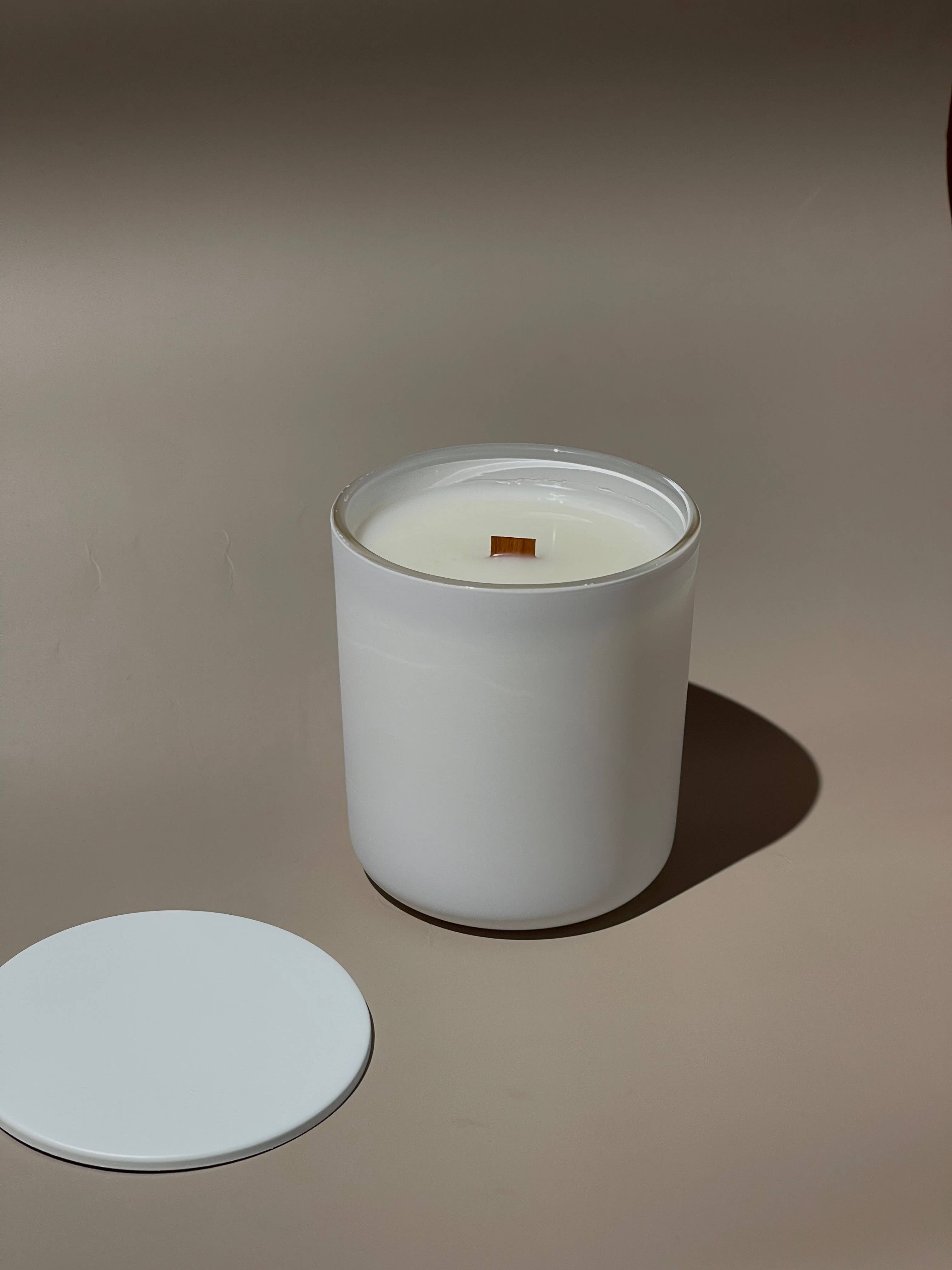 Mrs. Candlier - Coconut Candle with Wood Wick 2.5, 8 & 13 oz | Custom label