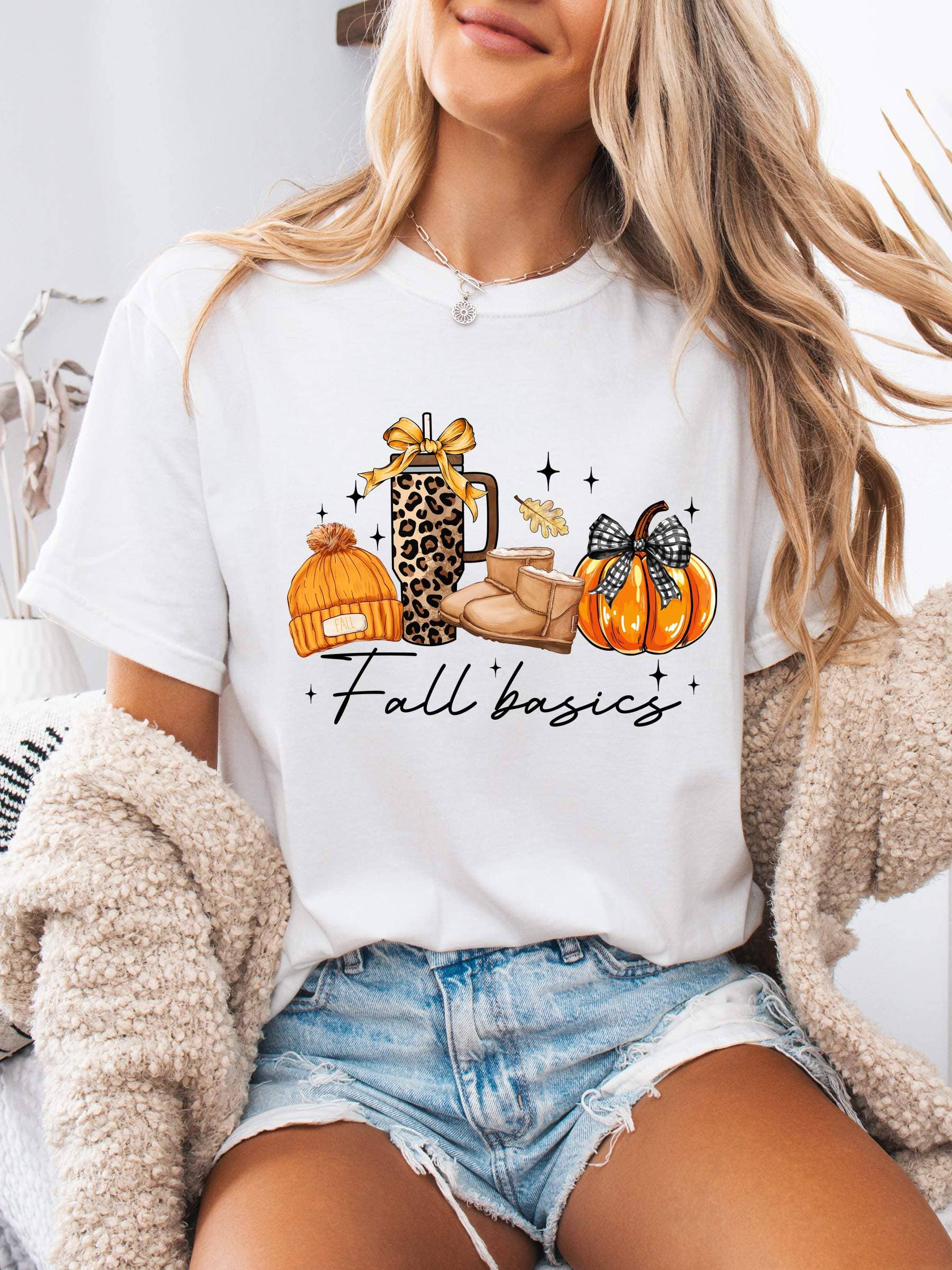 PLAYFUL FALL GRAPHIC TEE – CASUAL AUTUMN LOUNGEWEAR