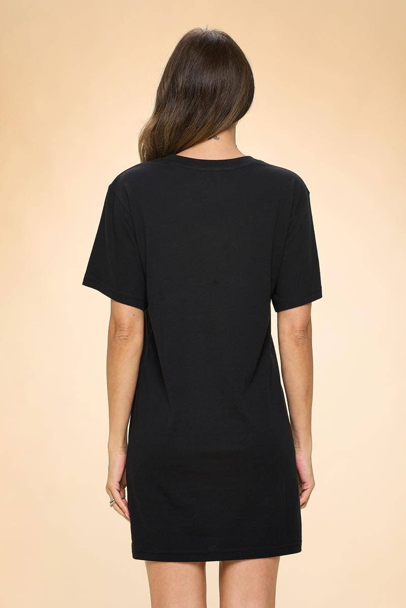 Foryeri - PREMIUM WASHED COTTON T SHIRT MIDI DRESS