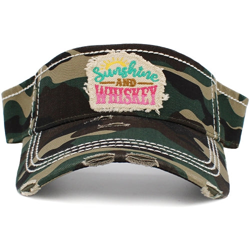 Sunshine and Whiskey Visor - Camouflage