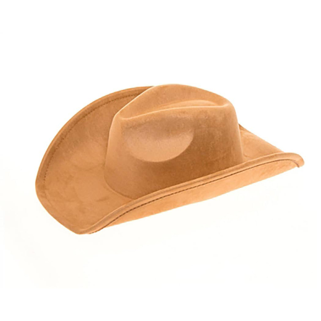 AdornWise - Vegan Suede Classic Cowboy Hat - Adjustable & Durable