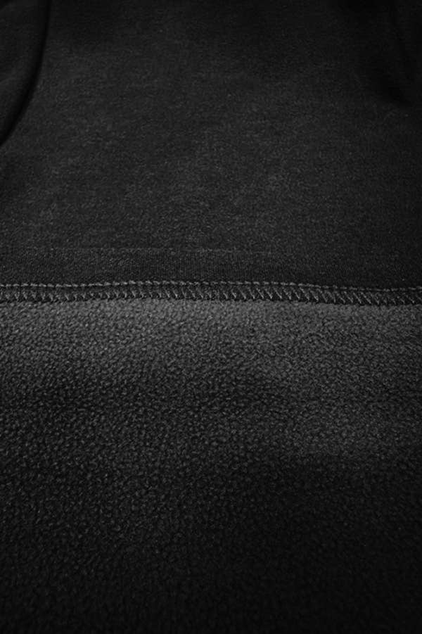 Solid color winter warm fleece lined HW thermal legging pant