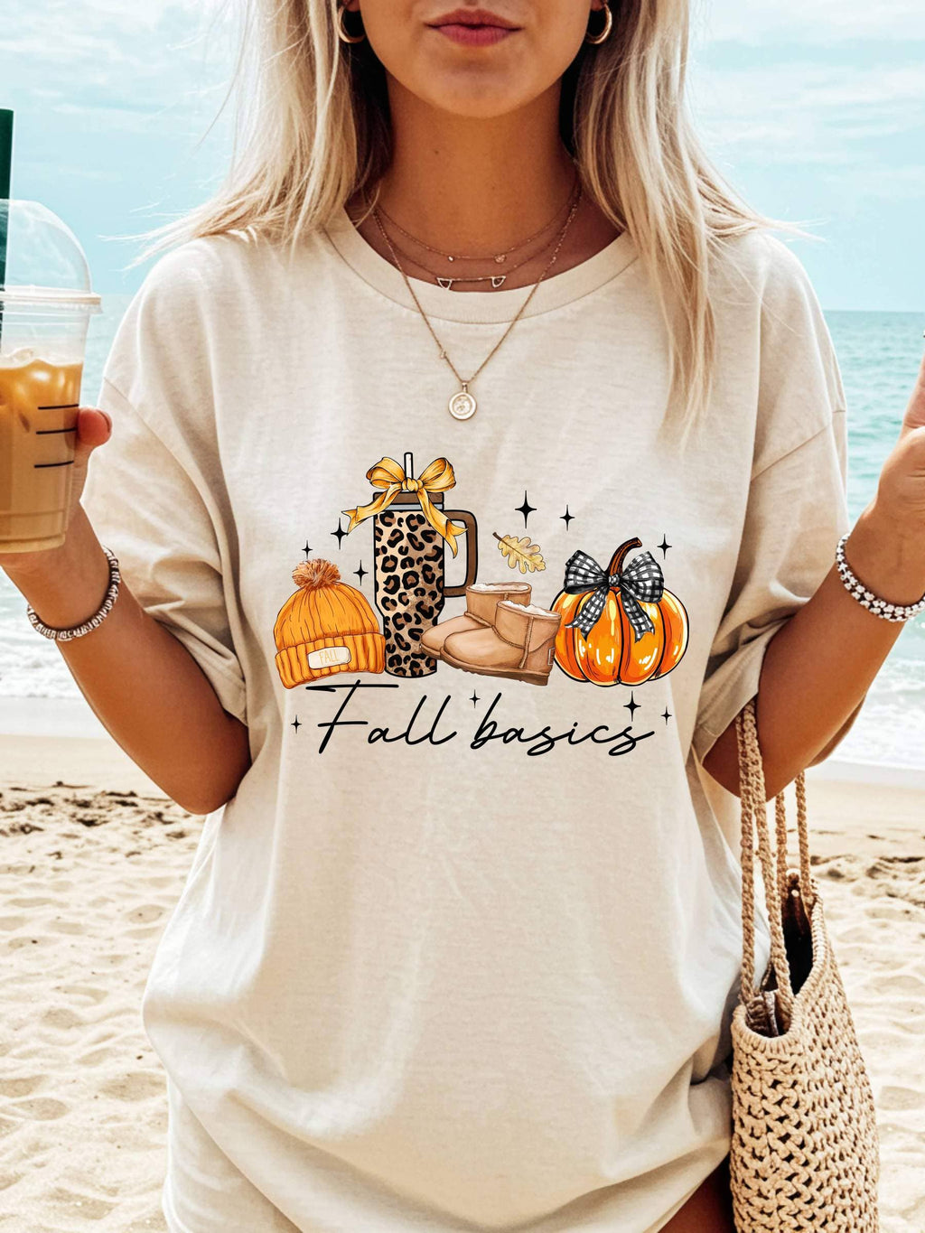 PLAYFUL FALL GRAPHIC TEE – CASUAL AUTUMN LOUNGEWEAR