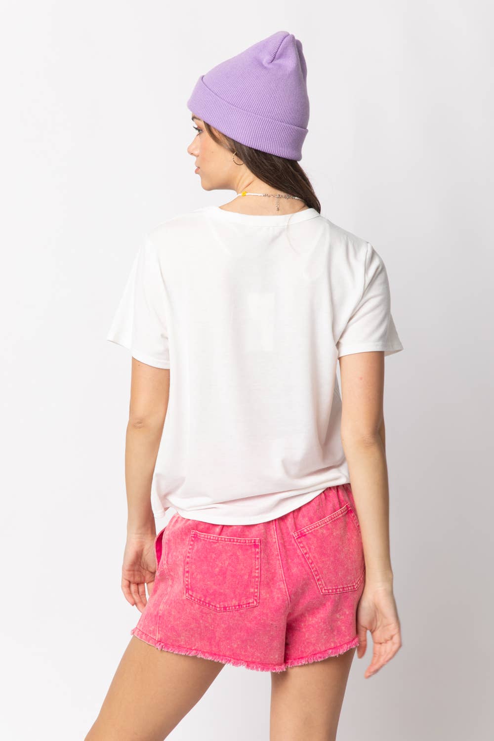 VERY J - NT10973-Twisted Hem Knit Top