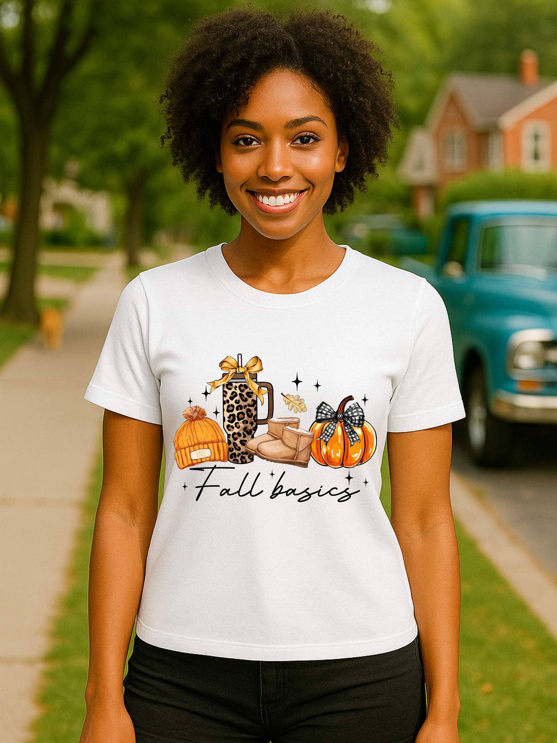 PLAYFUL FALL GRAPHIC TEE – CASUAL AUTUMN LOUNGEWEAR