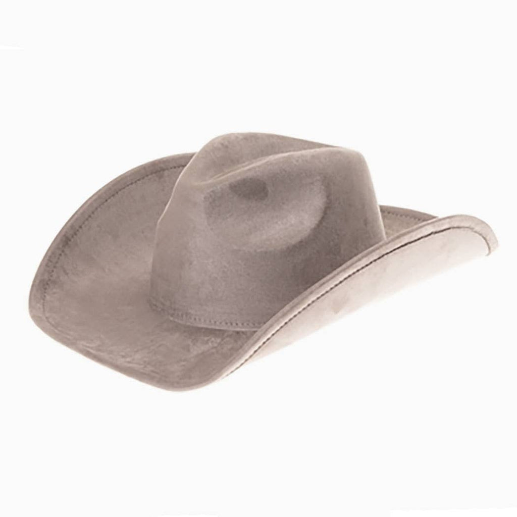 AdornWise - Vegan Suede Classic Cowboy Hat - Adjustable & Durable