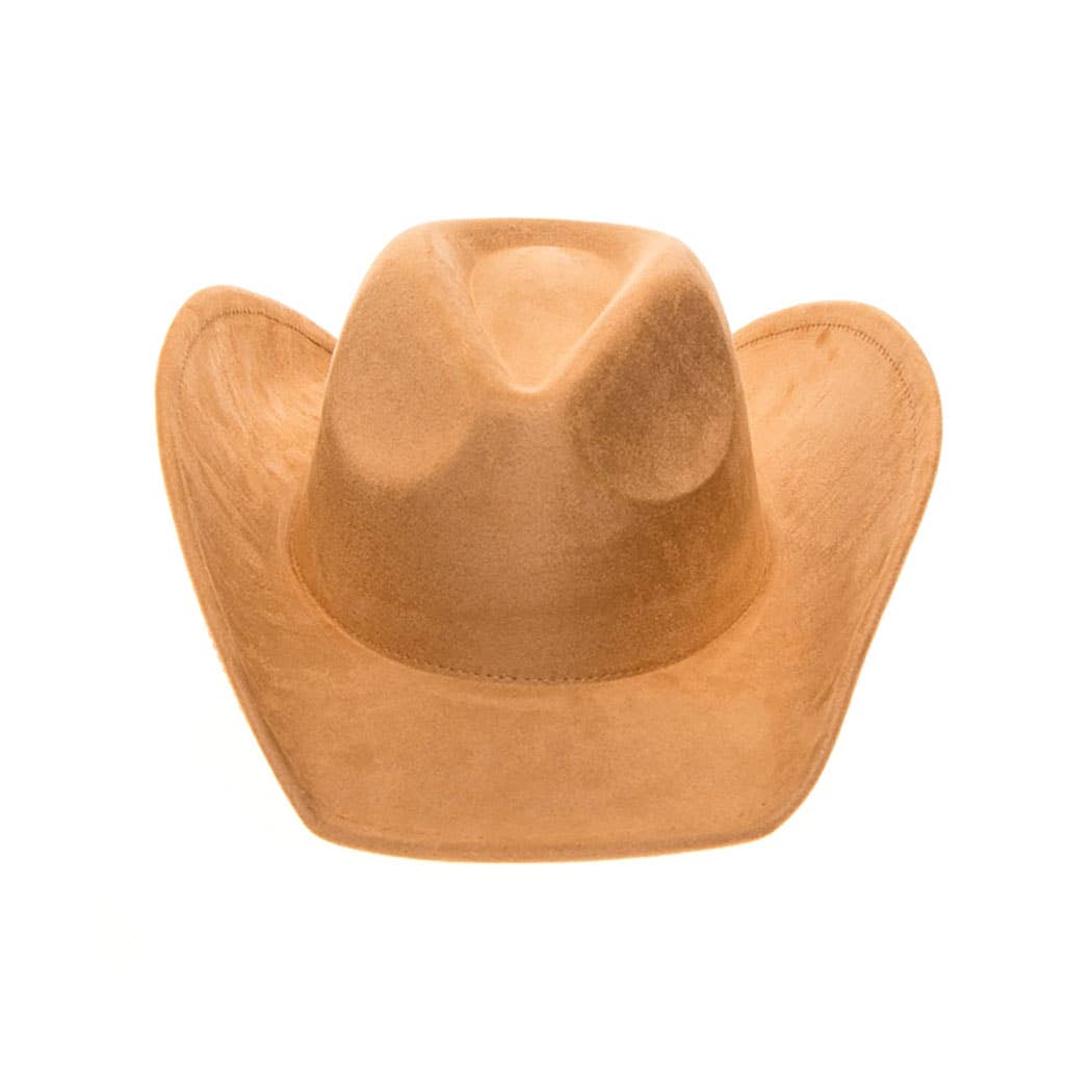 AdornWise - Vegan Suede Classic Cowboy Hat - Adjustable & Durable