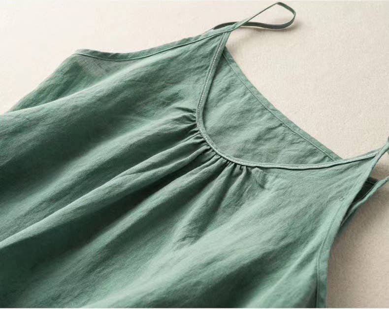 Hope & Sunshine - Cotton Linen Camisole Tank Top