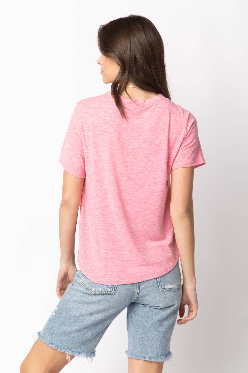 VERY J - NT10973-Twisted Hem Knit Top