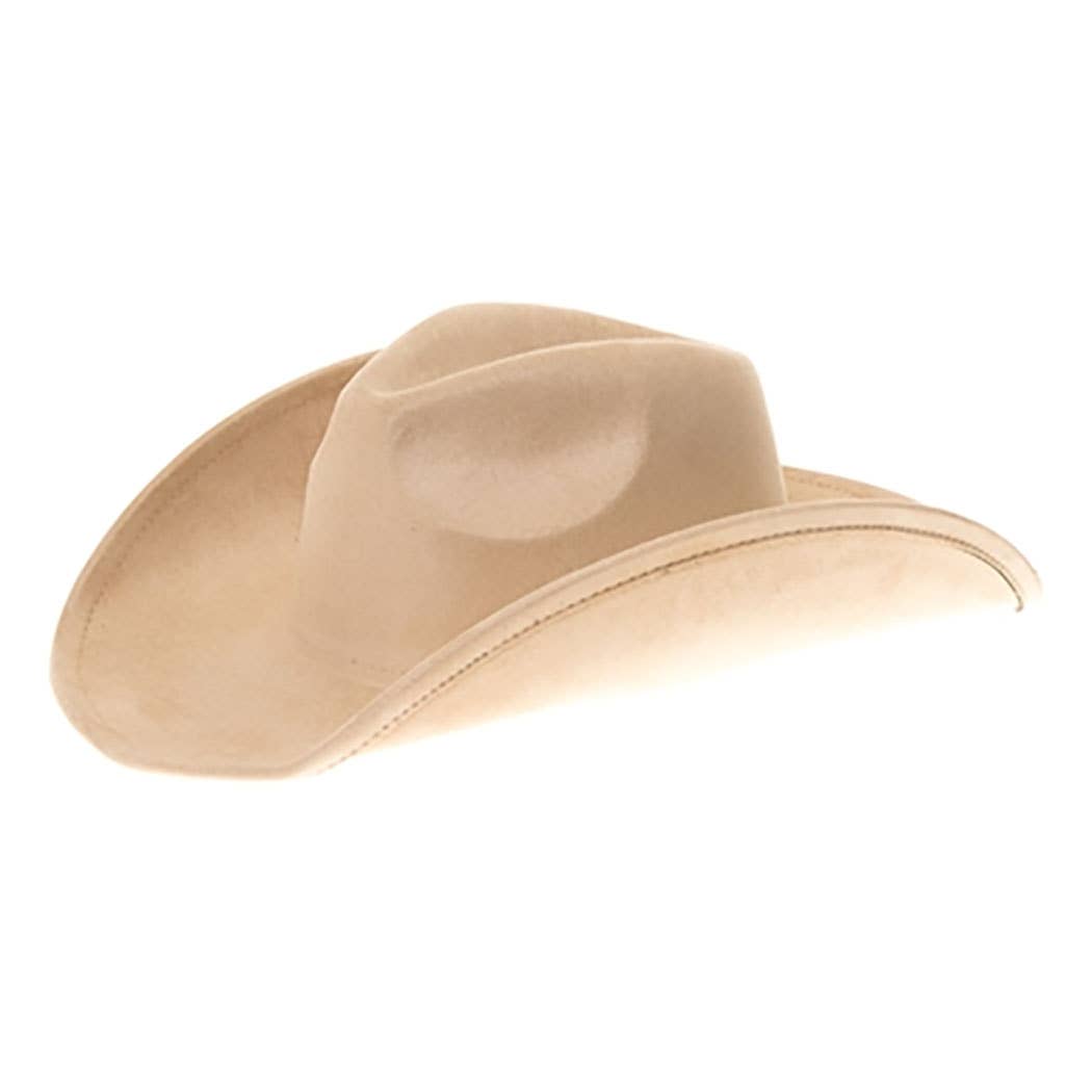 AdornWise - Vegan Suede Classic Cowboy Hat - Adjustable & Durable