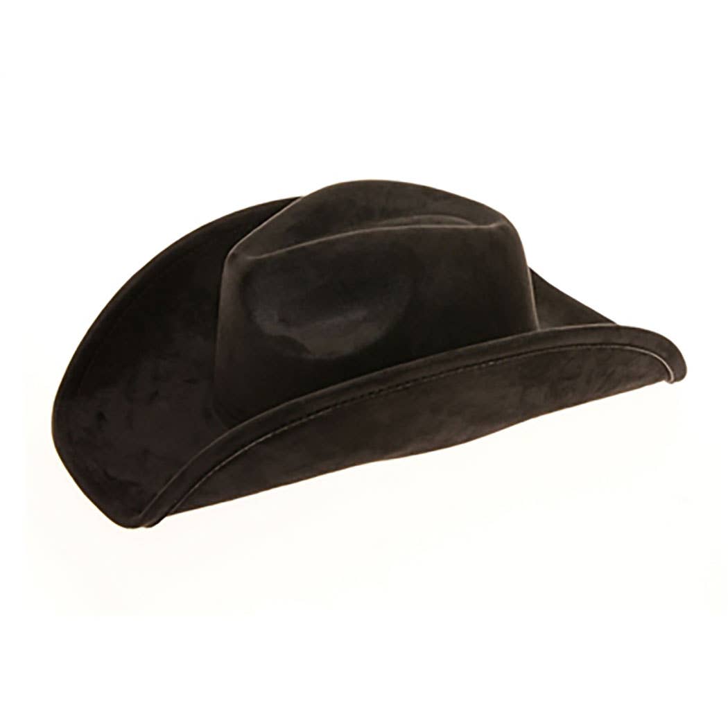 AdornWise - Vegan Suede Classic Cowboy Hat - Adjustable & Durable