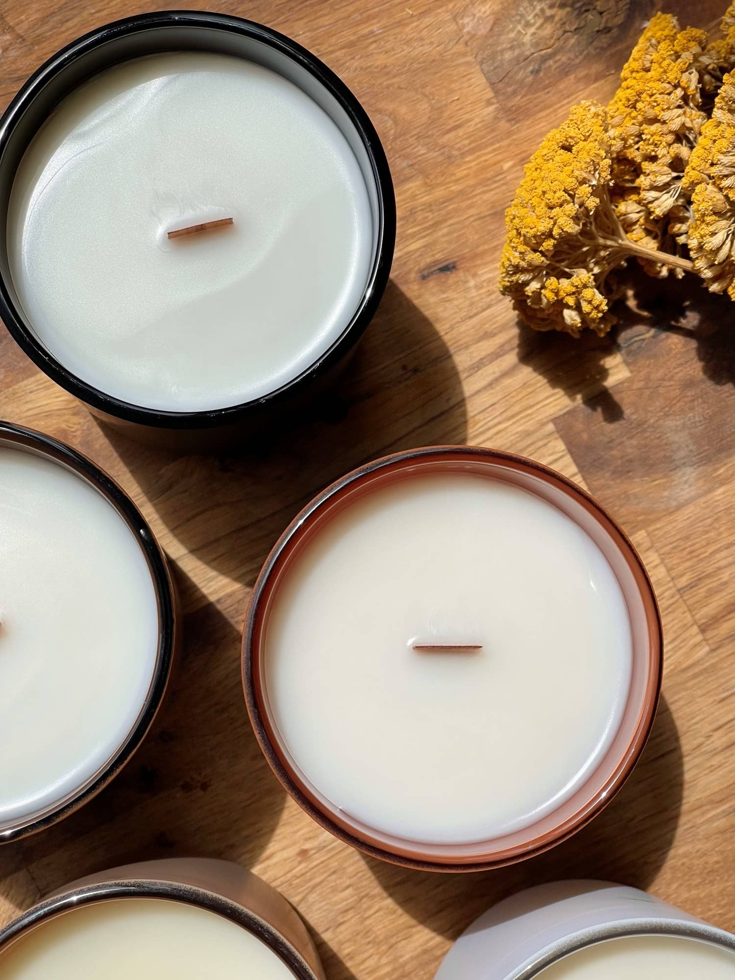 Mrs. Candlier - Coconut Candle with Wood Wick 2.5, 8 & 13 oz | Custom label