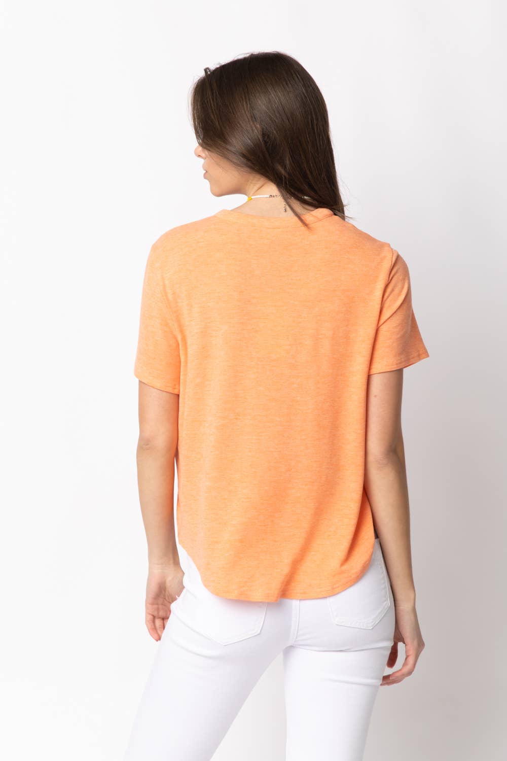 VERY J - NT10973-Twisted Hem Knit Top