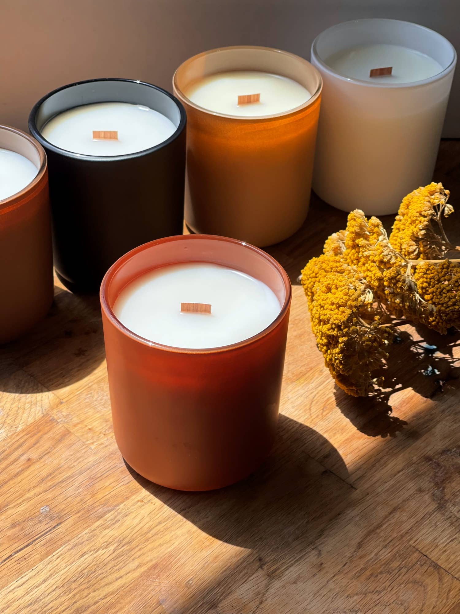 Mrs. Candlier - Coconut Candle with Wood Wick 2.5, 8 & 13 oz | Custom label