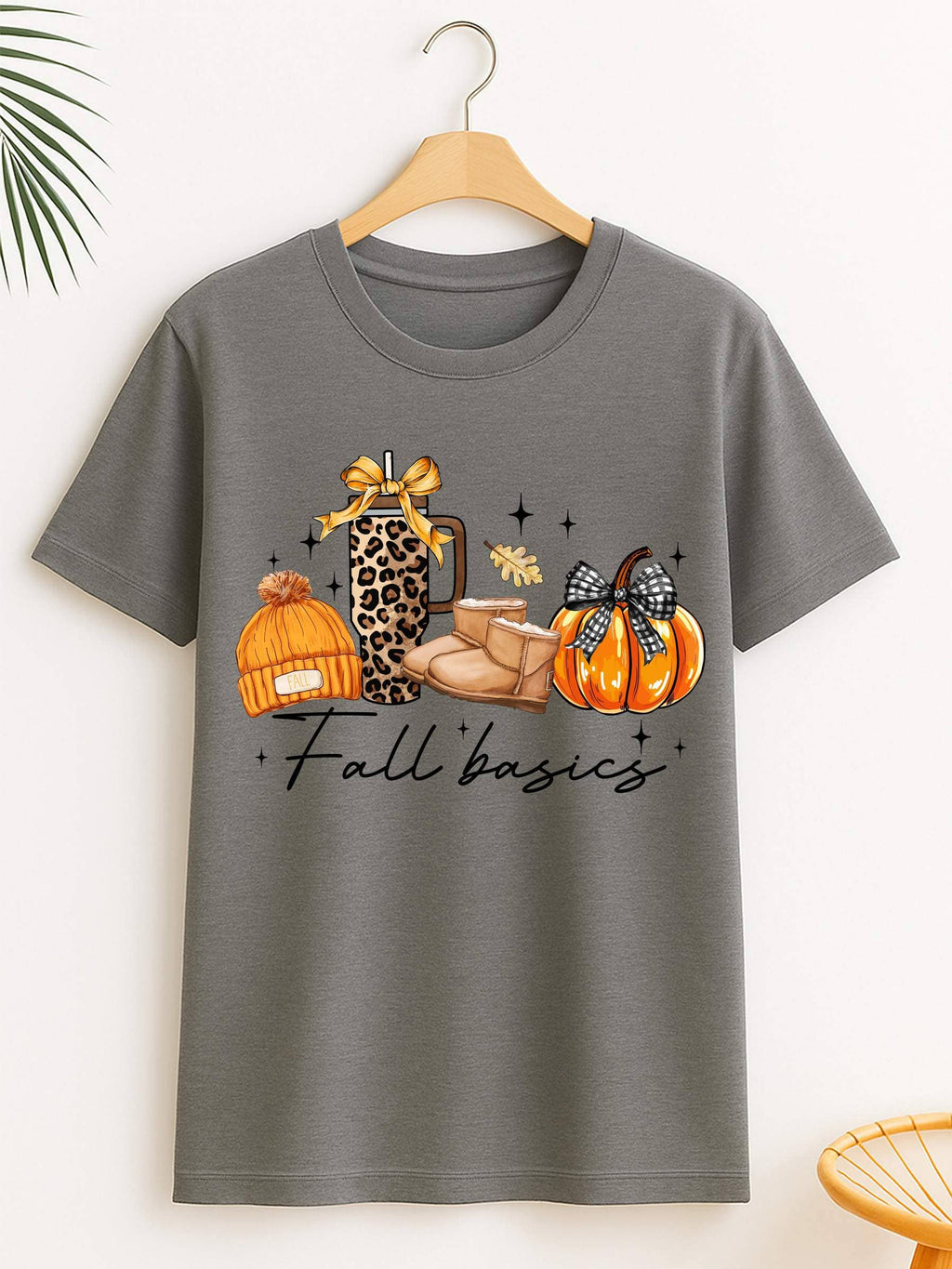 PLAYFUL FALL GRAPHIC TEE – CASUAL AUTUMN LOUNGEWEAR
