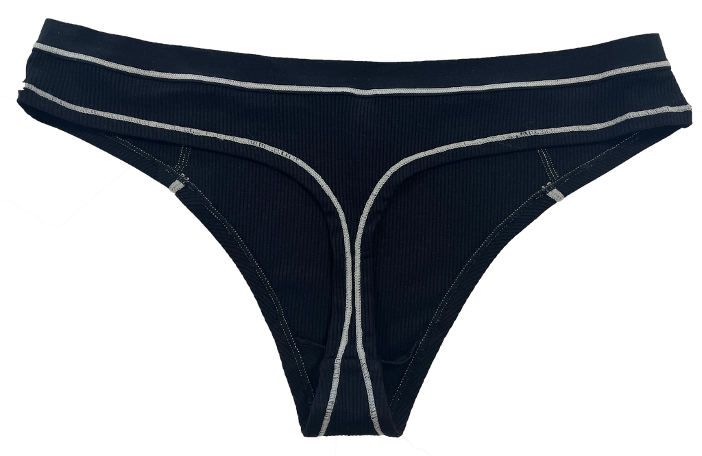Modal Thong with Contrast Stitch, XS-2X
