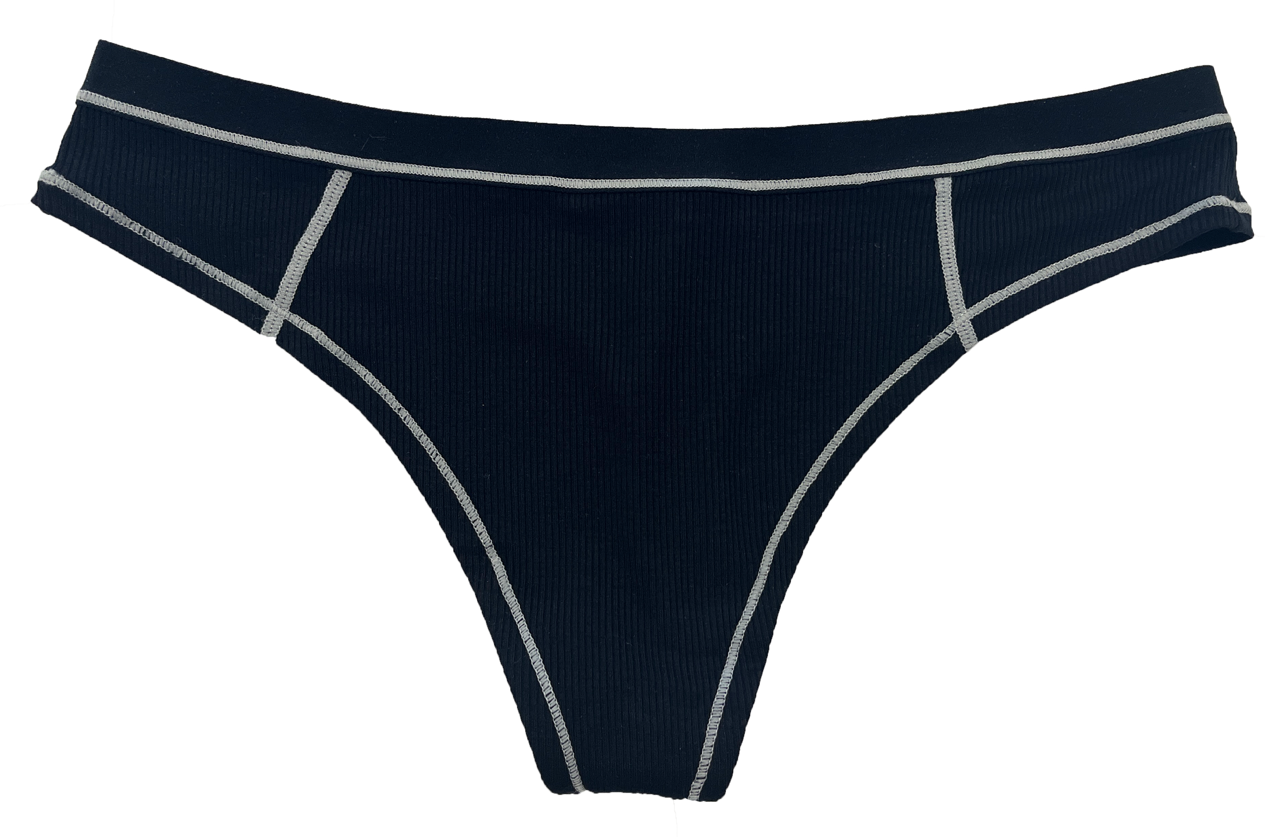 Modal Thong with Contrast Stitch, XS-2X