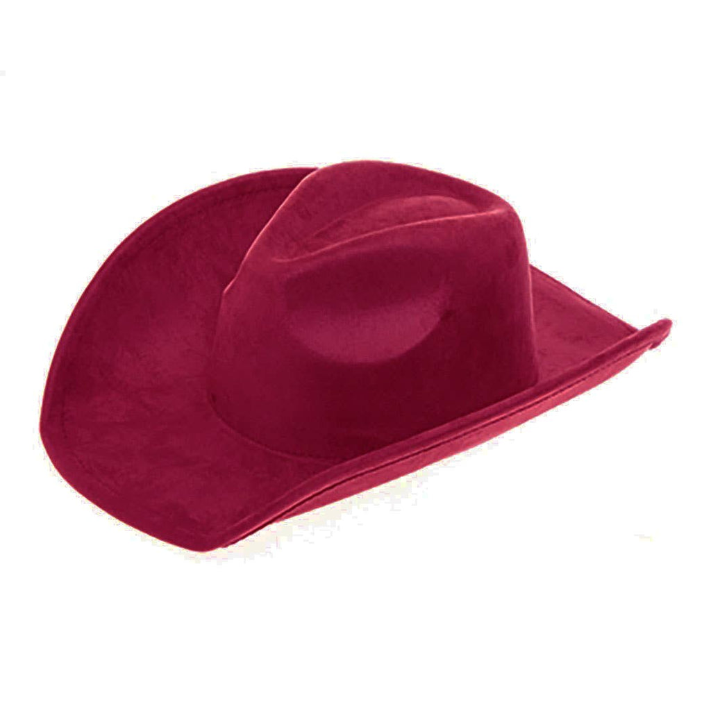 AdornWise - Vegan Suede Classic Cowboy Hat - Adjustable & Durable