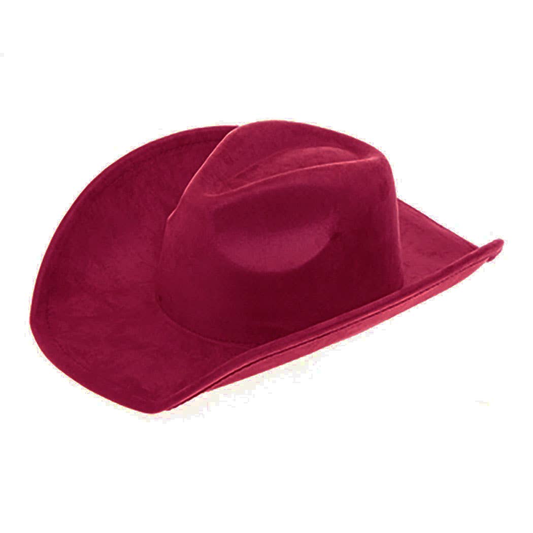AdornWise - Vegan Suede Classic Cowboy Hat - Adjustable & Durable