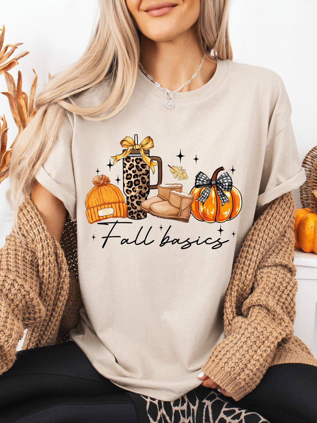 PLAYFUL FALL GRAPHIC TEE – CASUAL AUTUMN LOUNGEWEAR