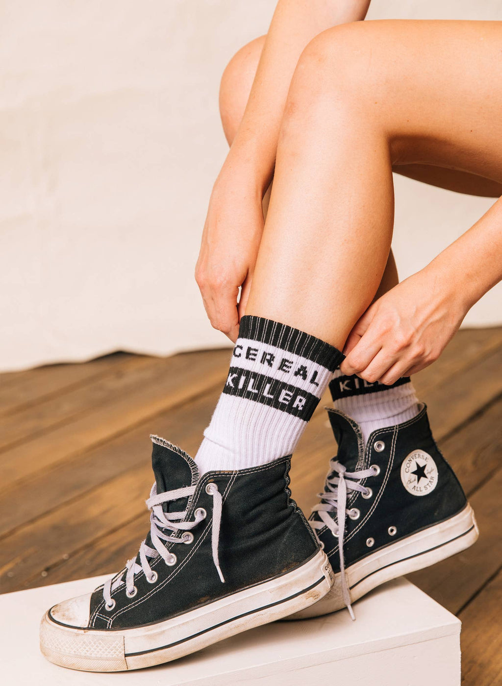 Pyknic - Cereal Killer Vintage Comfy Crew Socks