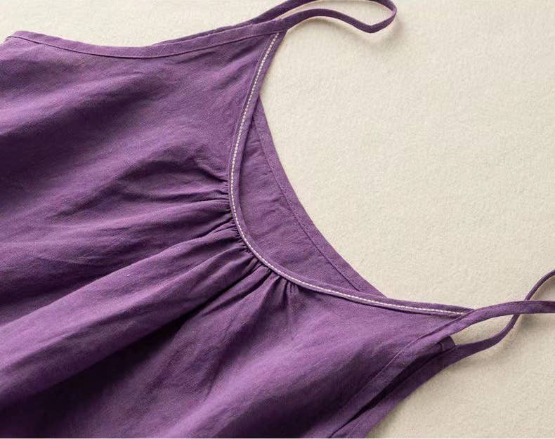 Hope & Sunshine - Cotton Linen Camisole Tank Top