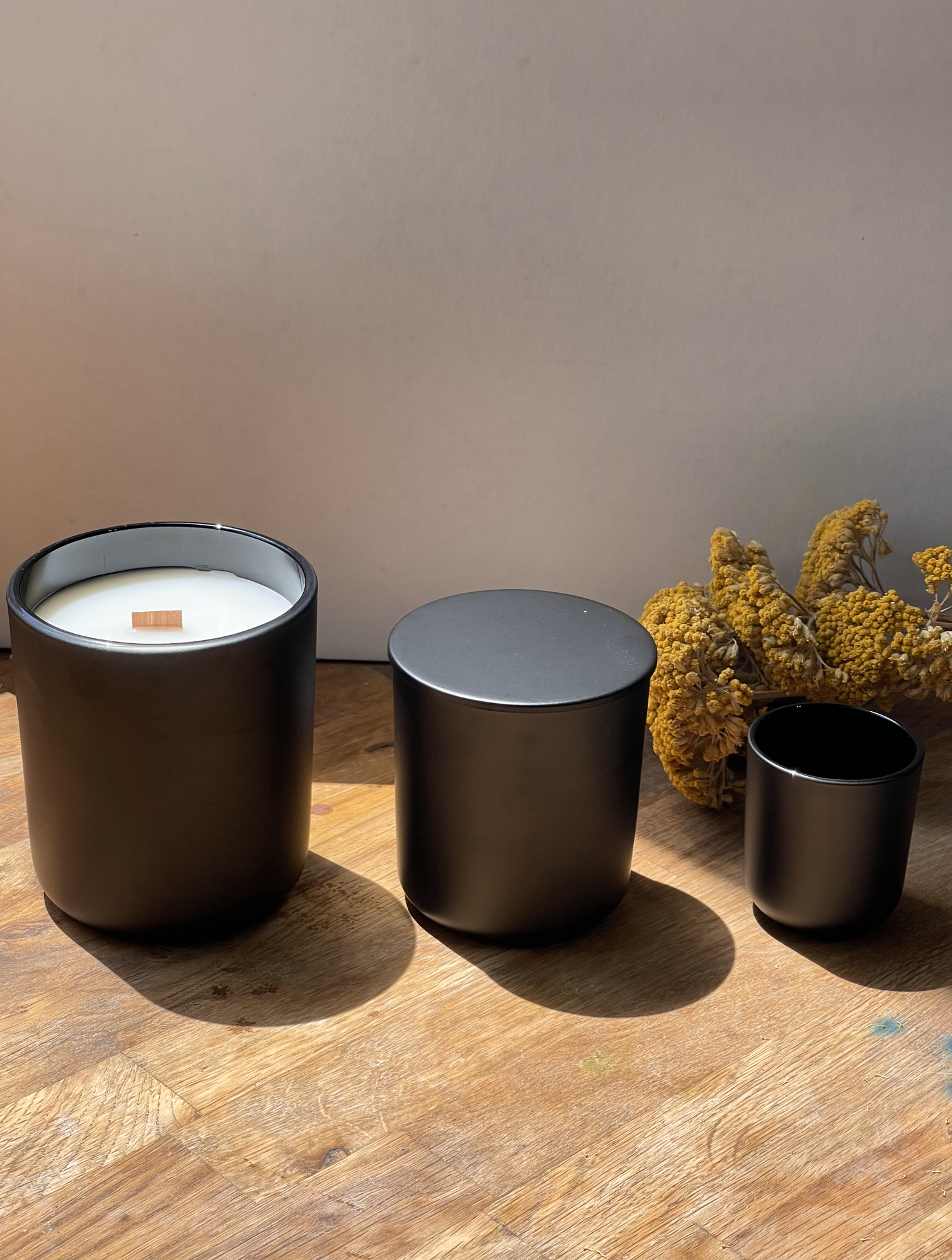 Mrs. Candlier - Coconut Candle with Wood Wick 2.5, 8 & 13 oz | Custom label