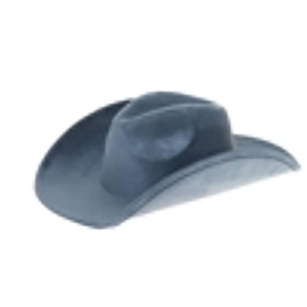 AdornWise - Vegan Suede Classic Cowboy Hat - Adjustable & Durable