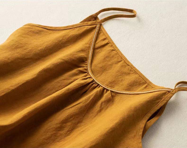 Hope & Sunshine - Cotton Linen Camisole Tank Top