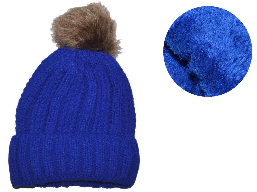 Winter Beanie W/ Removable Pom-Pom