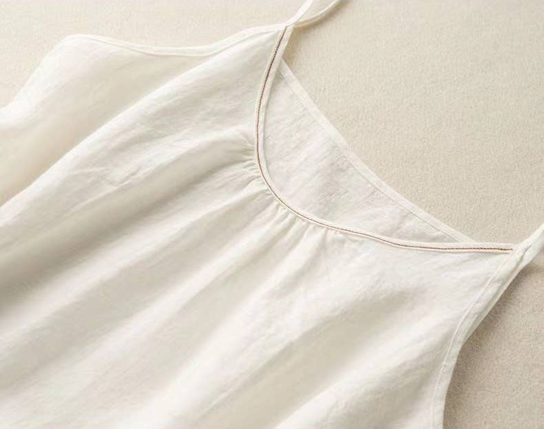Hope & Sunshine - Cotton Linen Camisole Tank Top