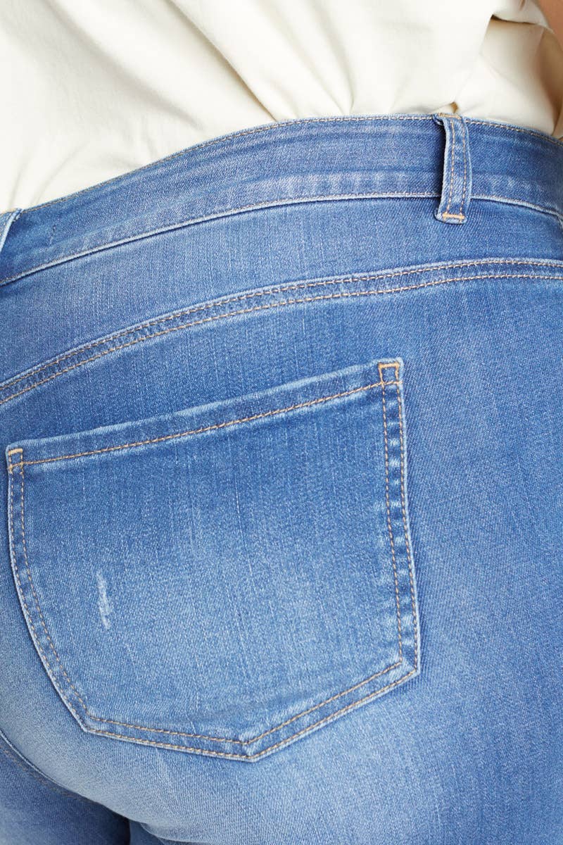 Curvy High Rise Ankle Skinny Jeans