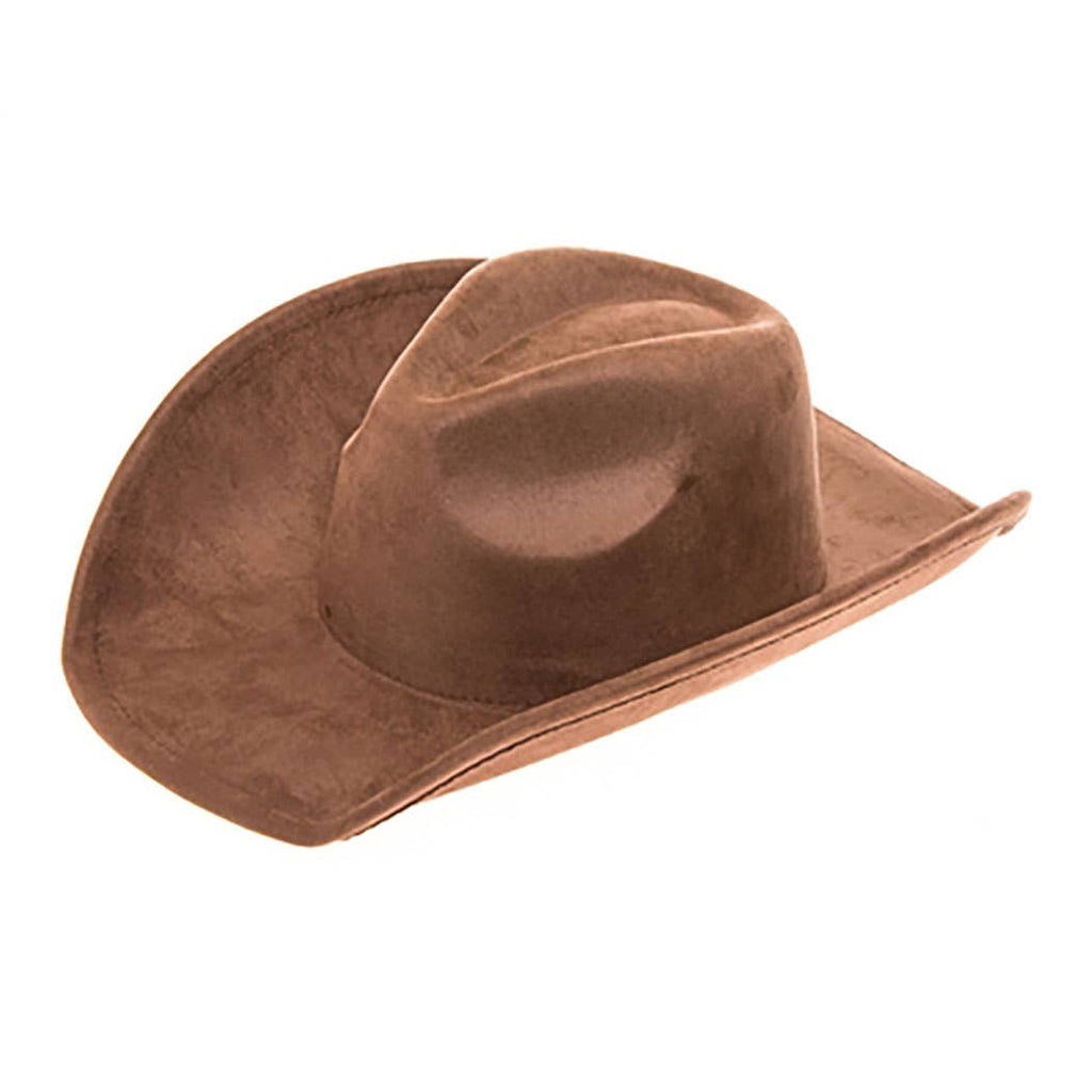 AdornWise - Vegan Suede Classic Cowboy Hat - Adjustable & Durable