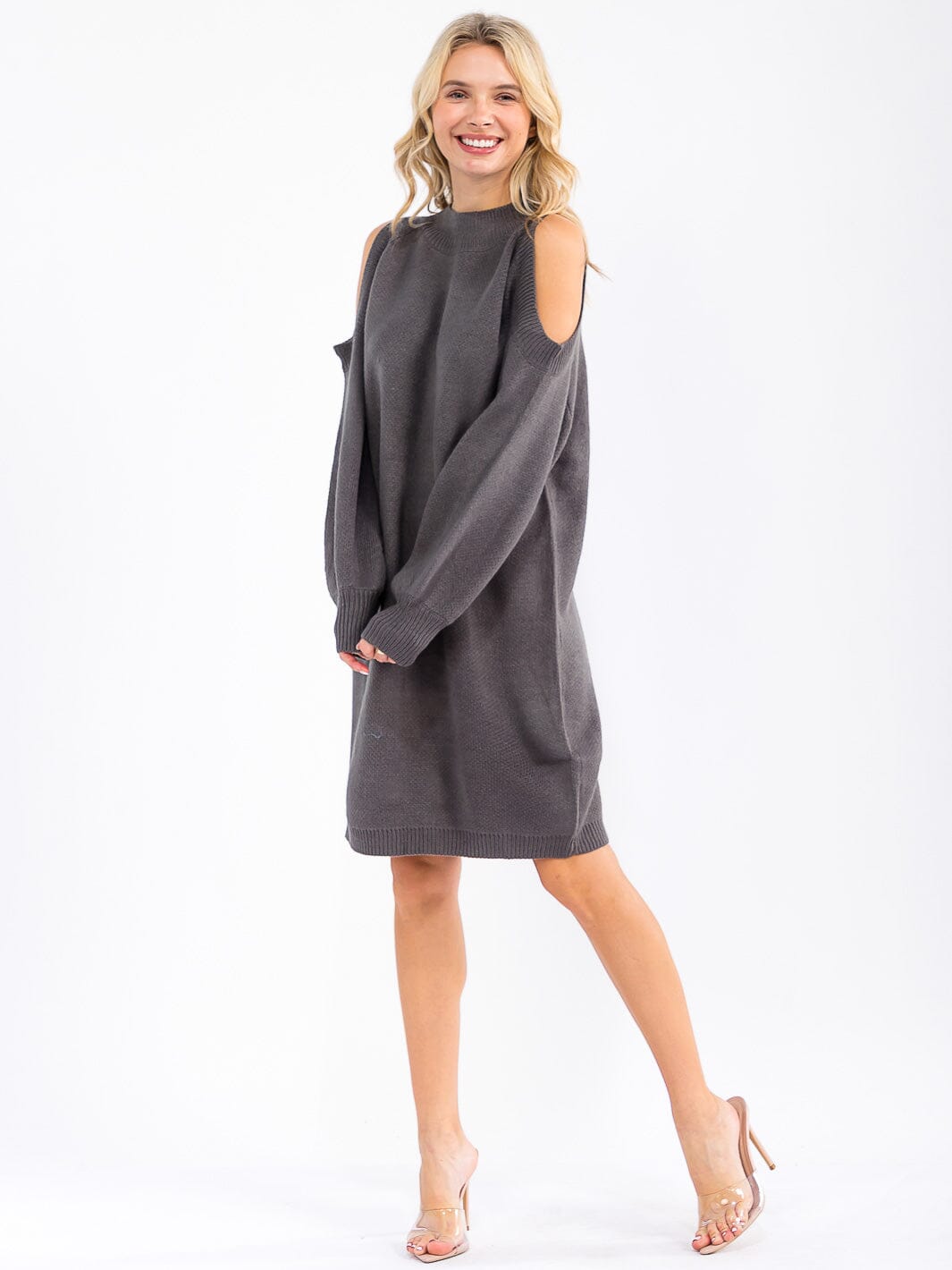 Cold Shoulder Sweater Midi / Curated By Lisa