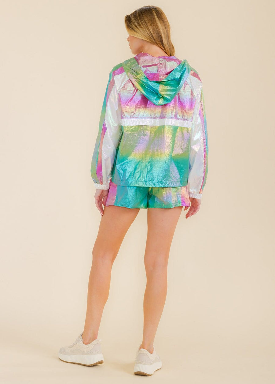 Women's Colorblock Metallic Pullover Top | Curated by Lisa