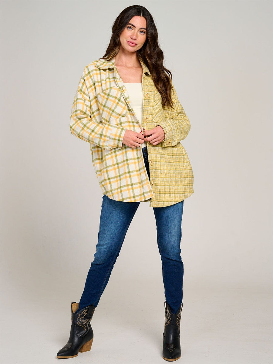 Women’s Plaid Button-Up Shacket – Cozy Fall Layer | Curated by Lisa