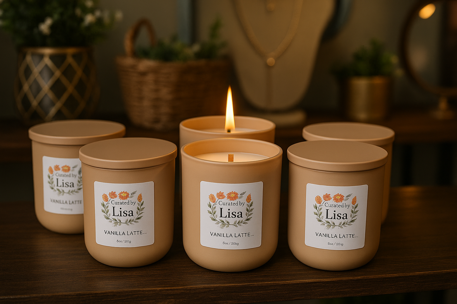 Curated by Lisa Candles