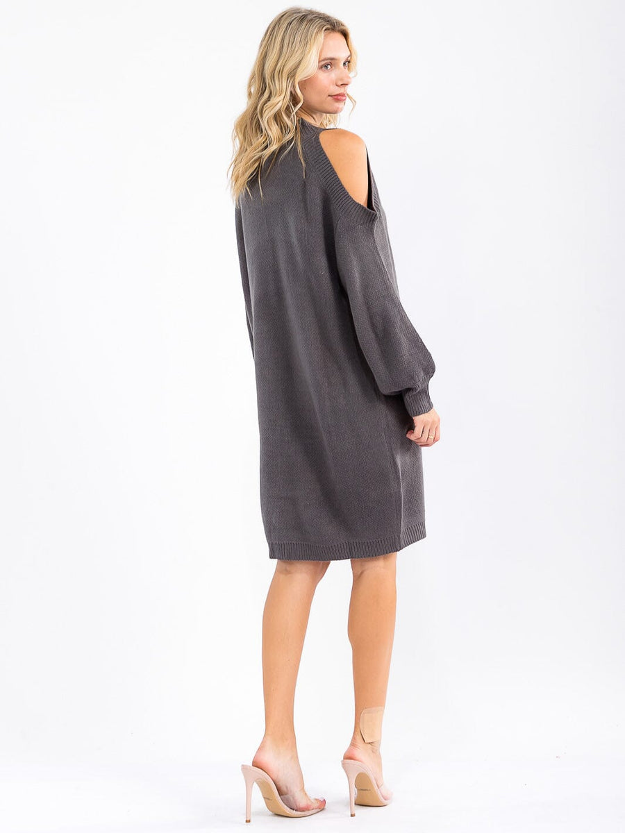 Cold Shoulder Sweater Midi / Curated By Lisa