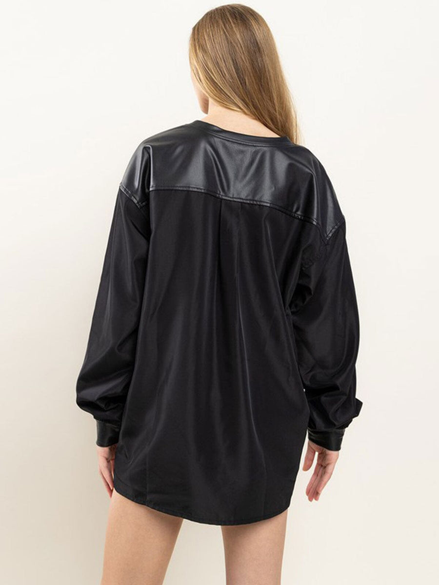 Women’s Pleather Pullov